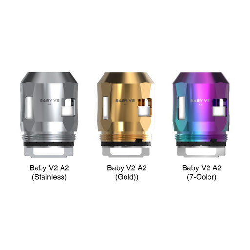Smok TFV8 Baby V2 Coils - 3 Pack [Gold, A2] - Loony Juice