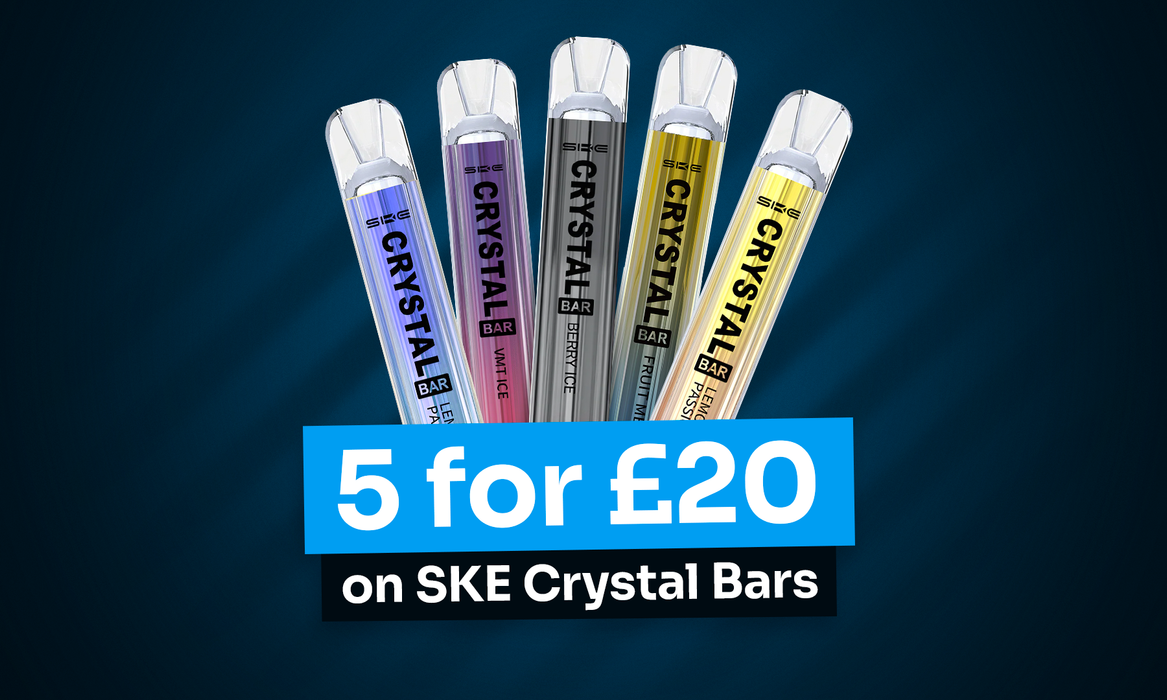 Crystal Bar Pro 600 Prefilled Vape Kit SKE 5 for 20 Crystal Bar Pro 600 Prefilled Vape Kit SKE 5 for 20