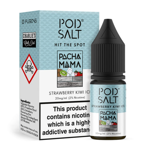 Pod Salt - Fusions - Nic Salt - Pacha Mama Strawberry Kiwi Ice - Loony Juice