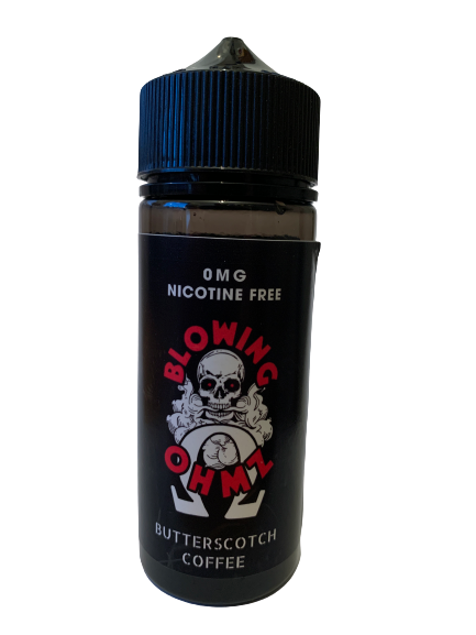 Blowing OHMZ - Butterscotch Coffee 100ml E-Liquid - Loony Juice in Leicester