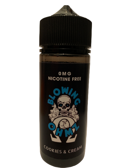 Blowing OHMZ - Cookies & Cream 100ml E-Liquid - Loony Juice in Leicester