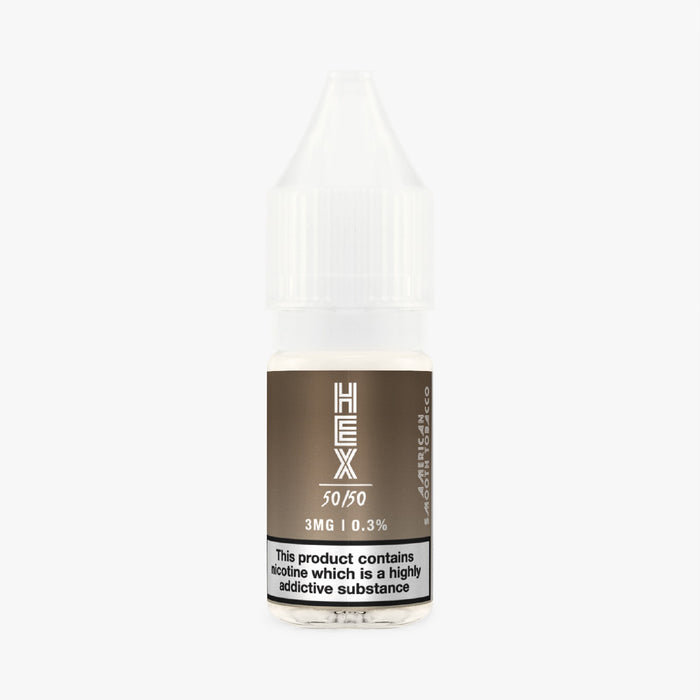 HEX 50/50 - American Smooth Tobacco 10ml E-Liquid - Loony Juice