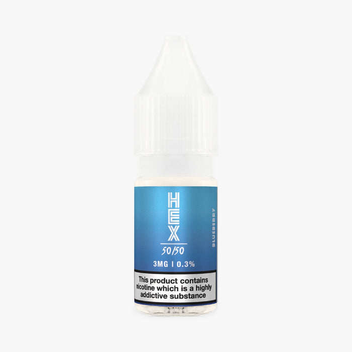 HEX 50/50 -  Blueberry x 3 10ml E-Liquid - Loony Juice