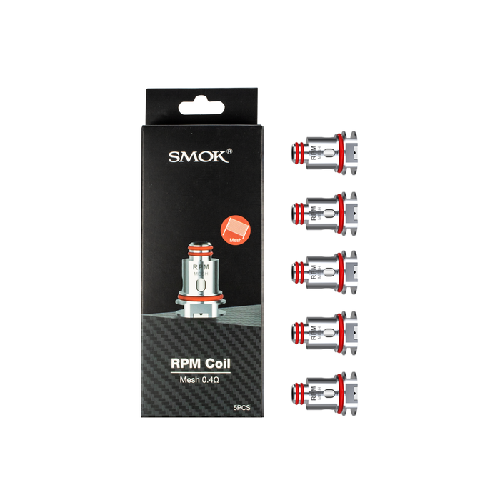 Smok Coil - SMOK RPM40 Coils - 5 Pack 0.3ohm MTL, 0.4ohm Mesh, 0.6ohm Triple, 0.8ohm DC, 1.2ohm Quartz - Loony Juice UK