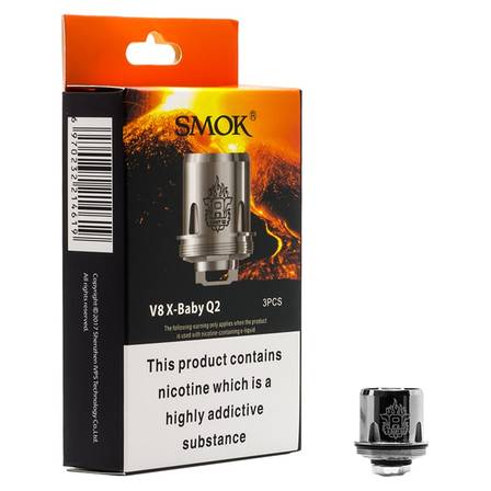 Smok Coil - Smok TFV8 Baby X Coils - 3 Pack M2 Core, Q2 Core - Loony Juice UK